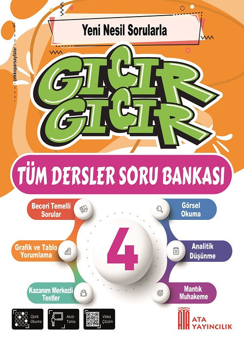 4. Sınıf Gıcır Gıcır Tüm Dersler Soru Bankası kitap kapağı