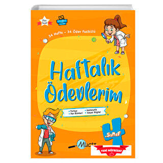 4. Sınıf Haftalık Ödevlerim Tüm Dersler - Kolektif kitap kapağı