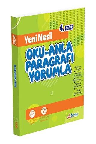 Berkay Yayıncılık 4. Sınıf Oku - Anla Paragrafı Yorumla - Kolektif kitap kapağı