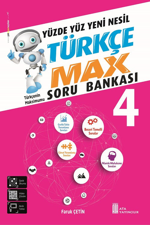 4. Sınıf Türkçe Max Soru Bankası - Faruk Çetin kitap kapağı