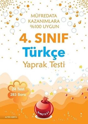 4. Sınıf Türkçe Yaprak Testi - Kolektif kitap kapağı