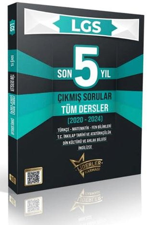 Liderler Karması LGS Son 5 Yıl Tüm Dersler Çıkmış Sorular | Liderler Karması Yayınları (Ciltsiz)