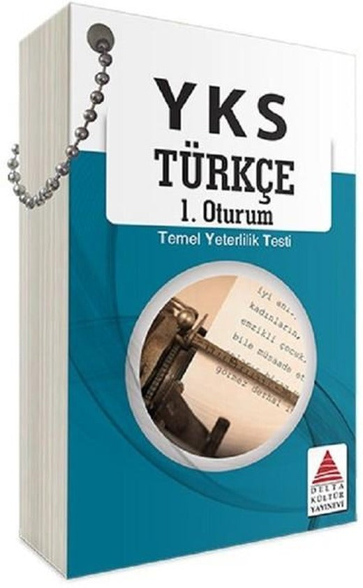 YKS 1.Oturum Türkçe Kartları TYT | Delta Kültür-Eğitim (İnce Kapak)