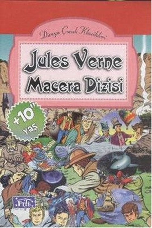 Jules Verne Macera Dizisi - 10 Kitap Takım | Parıltı Yayınları - Çocuk Klasikleri Dizisi (İnce Kapak)