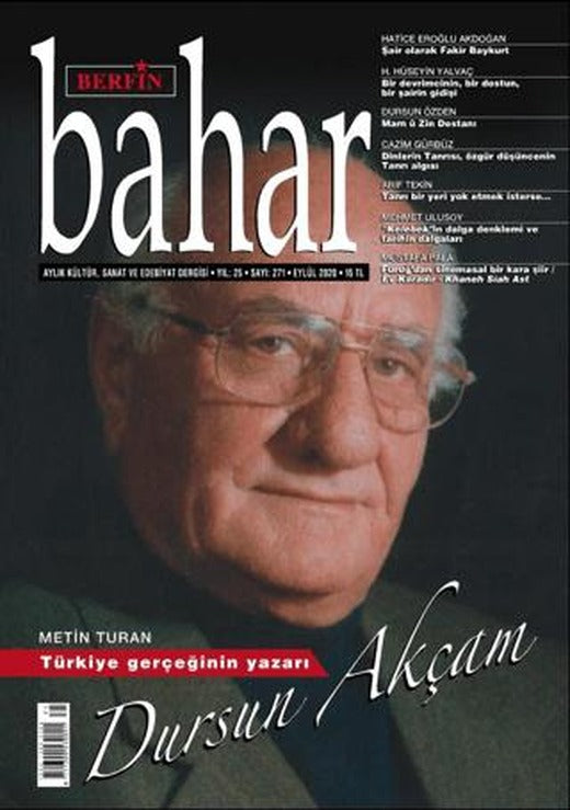 Berfin Bahar Aylık Kültür Sanat ve Edebiyat Dergisi Sayı: 271 Eylül 2020 | Berfin Bahar Dergisi (Ciltsiz)