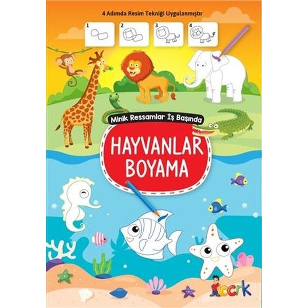 Hayvanlar Boyama - Minik Ressam İş Başında | Bıcırık Yayınları