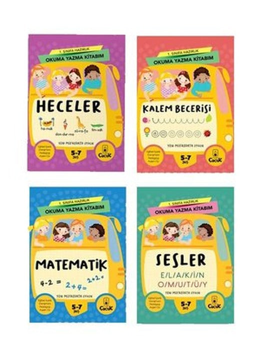 1.Sınıfa Hazırlık Okuma Yazma Kitabım Seti-4 Kitap Takım | Floki Çocuk