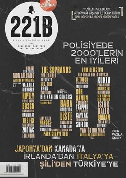 221B Üç Aylık Polisiye Dergi Sayı: 43 Ocak - Şubat - Mart 2026 | 221B Dergisi (Ciltsiz)