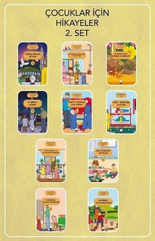 Çocuklar İçin Hikayeler 2. Seti - 10 Kitap Takım | Yarım Elma Yayınları