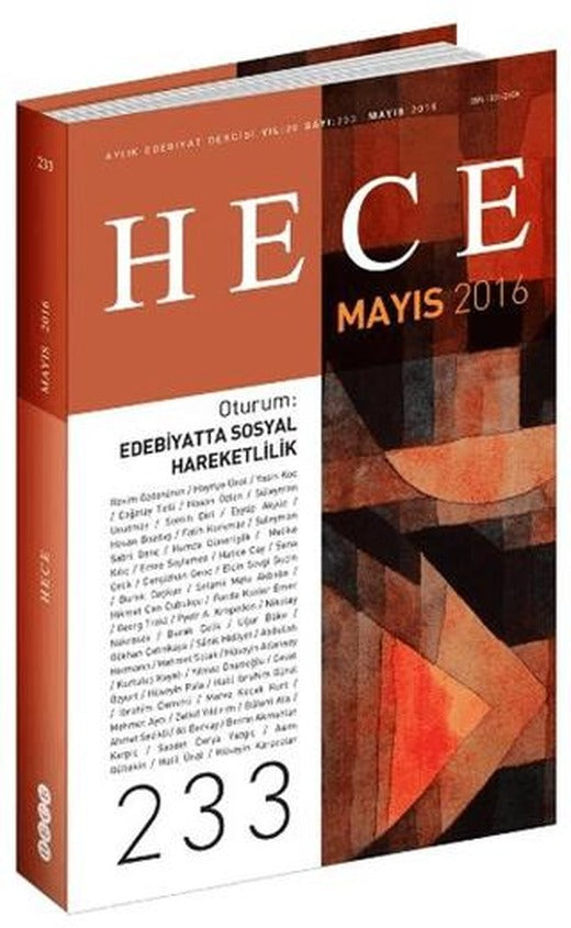 Hece Aylık Edebiyat Dergisi Sayı: 233 - Mayıs 2016 | Hece Dergisi (Ciltsiz)