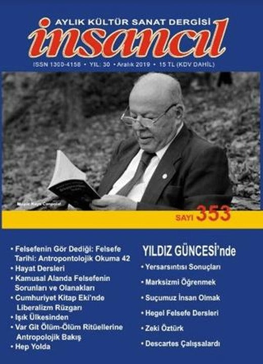 İnsancıl Aylık Kültür Sanat Dergisi Sayı: 353 Aralık 2019 | İnsancıl Dergisi Yayınları (Ciltsiz)