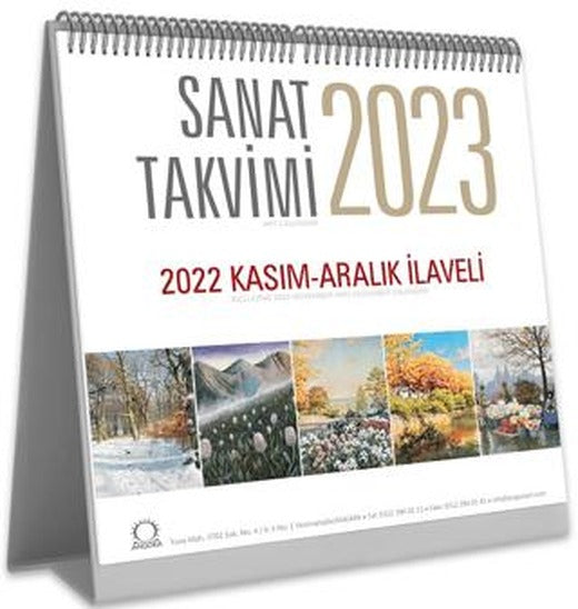 Sanat Takvimi 2023 Masa Takvimi | Angora Kitapları