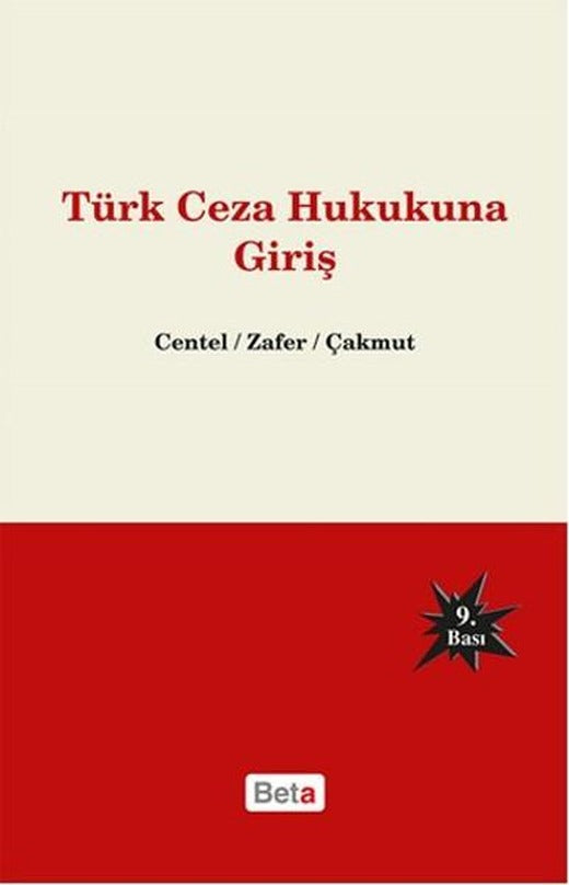 Türk Ceza Hukukuna Giriş | Beta Yayınları (İnce Kapak)