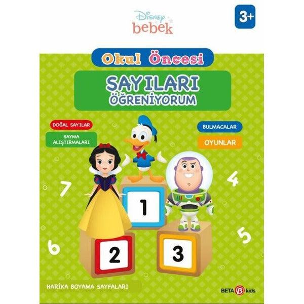 Disney Eğitsel Okul Öncesi Sayıları Öğreniyorum 3+Yaş | Beta Kids (İnce Kapak)