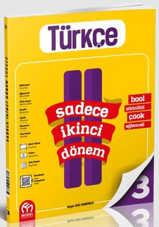 3. Sınıf Sadece İkinci Dönem Türkçe | Model Eğitim Yayıncılık (Ciltsiz)