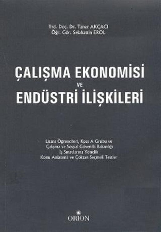 Çalışma Ekonomisi ve Endüstri İlişkileri | Orion Kitabevi (Ciltsiz)