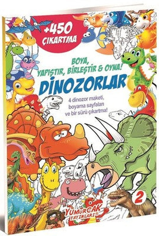 Dinozorlar 2-Boya Yapıştır Birleştir Oyna! | Yumurcak Yayınları