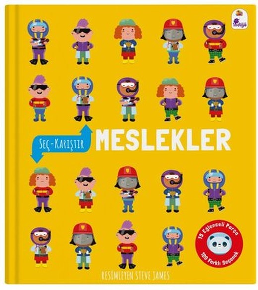 Meslekler - Seç - Karıştır - 15 Eğlenceli Parça - 120 Farklı Seçenek | İndigo Çocuk