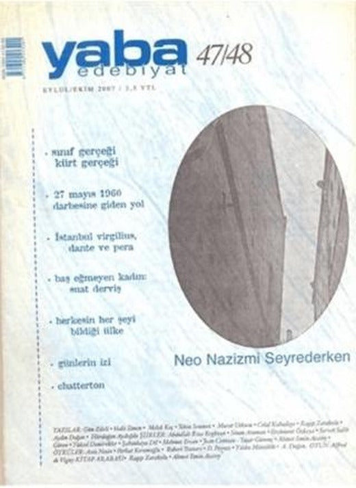 Yaba Edebiyat Sayı: 47-48 | Yaba Dergisi Yayınları (Ciltsiz)
