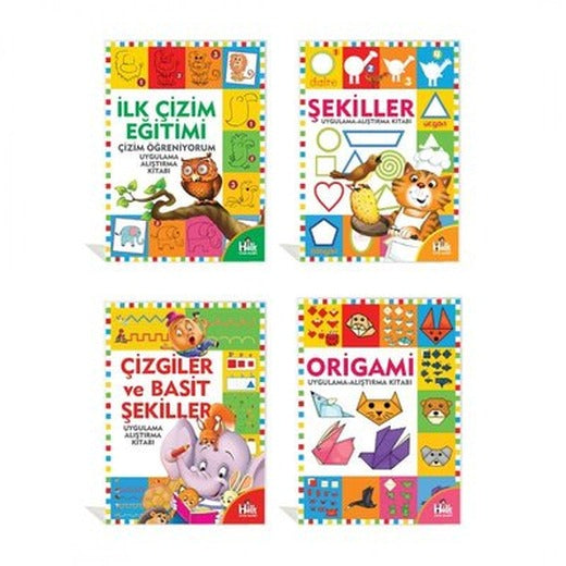 Sihirli Çizimler Seti - 4 Kitap Takım | Halk Kitabevi