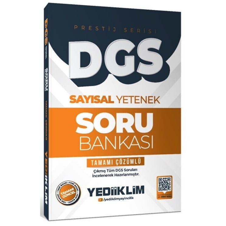 2026 DGS Prestij Serisi Sayısal Yetenek Tamamı Çözümlü Soru Bankası | Yediiklim Yayınları (İnce Kapak)