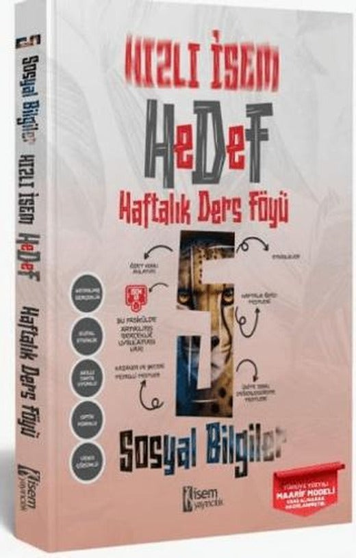 Hızlı İsem Hedef 5.Sınıf Sosyal Bilgiler Haftalık Ders Föyü | İSEM Yayıncılık (Ciltsiz)