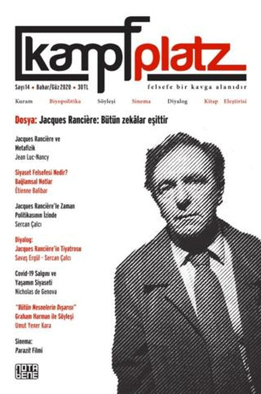 Kampfplatz Felsefe ve Sosyal Bilimler Dergisi Sayı: 14 | Kampfplatz Dergisi Yayınları (Ciltsiz)