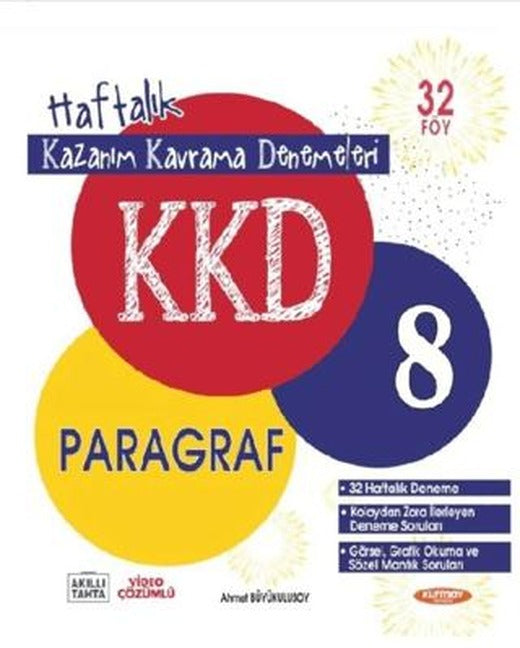 8. Sınıf Paragraf KKD Haftalık Kazanım Kavrama Denemeleri | Kurmay Yayınları (Ciltsiz)