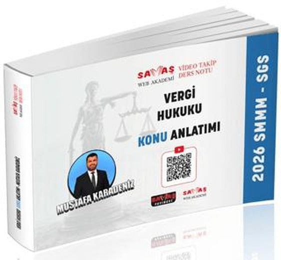 SMMM - SGS Vergi Hukuku Konu Anlatımı | Savaş Yayınevi (Ciltsiz)