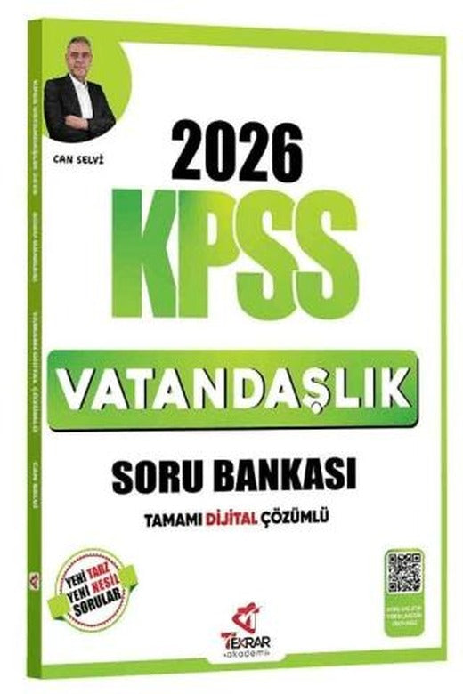2026 KPSS Vatandaşlık Soru Bankası Çözümlü | Tekrar Akademi Yayınları (Ciltsiz)