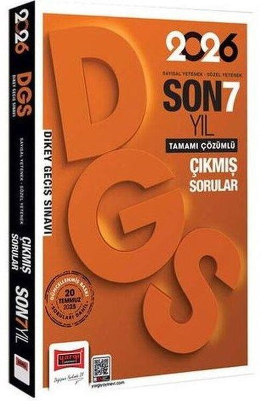 2026 DGS Sayısal - Sözel Yetenek Son 7 Yıl Çıkmış Sorular | Yargı Yayınları (İnce Kapak)