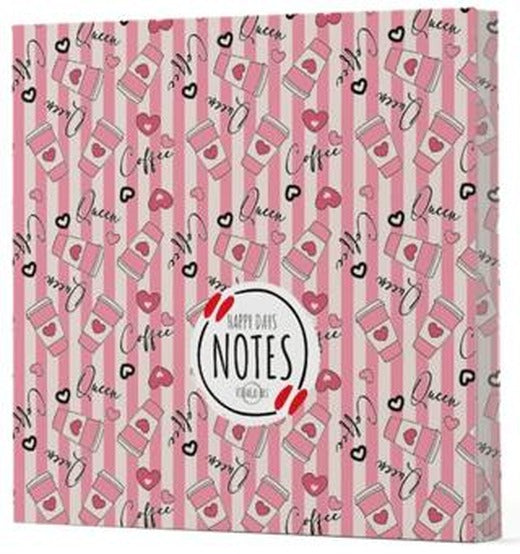 Kahve 8 - Çizgisiz Yan Boyamalı Defter | Vivago Art
