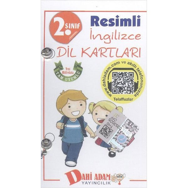 Dahi Adam 2. Sınıf Resimli İngilizce Dil Kartları | Dahi Adam Yayıncılık