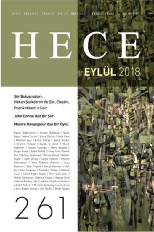 Hece Aylık Edebiyat Dergisi Yıl: 22 Sayı: 261 Eylül 2018 | Hece Dergisi (Ciltsiz)
