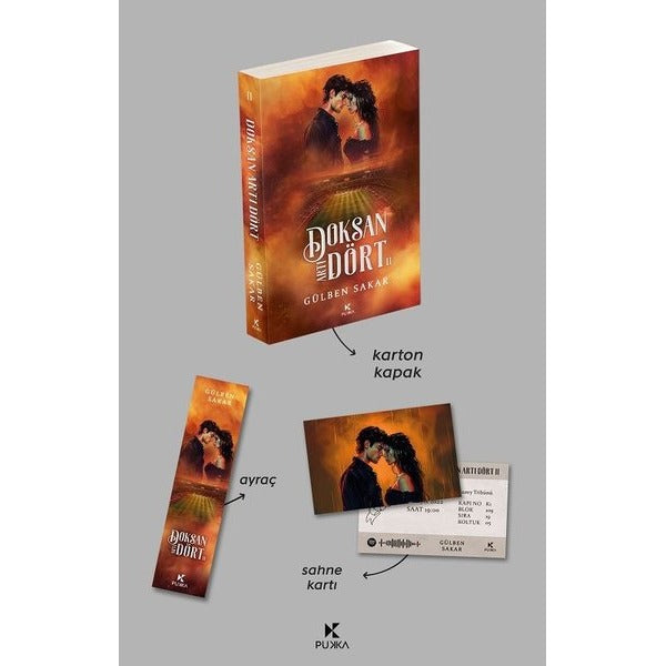 Doksan Artı Dört Cilt 2 - Ayraç ve Sahne Kartı Hediyeli | Pukka Yayınları (Ciltli)