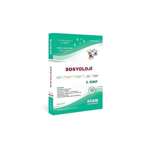 Açıköğretim Sosyoloji 3. Sınıf 6. Yarıyıl Bahar Dönemi Konu Anlatımlı Soru Bankası