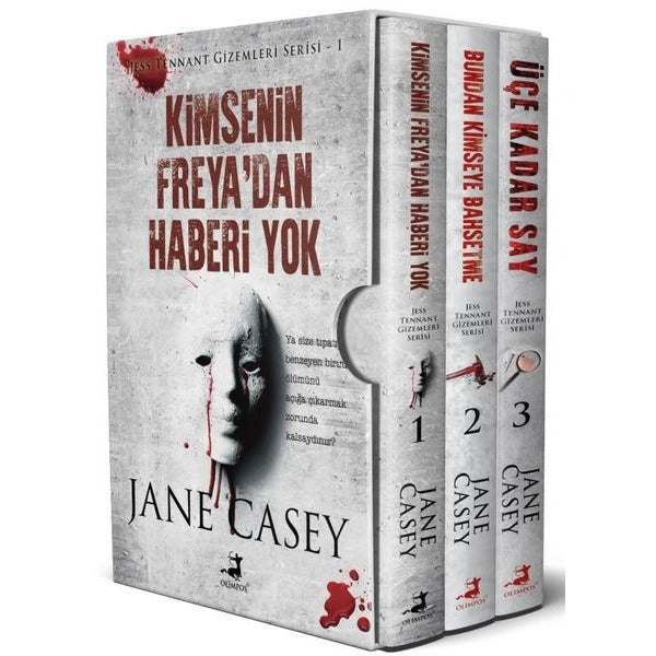 Jane Casey Jess Tennant Serisi Seti - 3 Kitap Takım - Kutulu | Olimpos Yayınları (İnce Kapak)