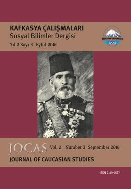 Kafkasya Çalışmaları Sosyal Bilimler Dergisi Yıl:2 Sayı:3 Eylül 2016 | Kafkasya Dergisi (Ciltsiz)