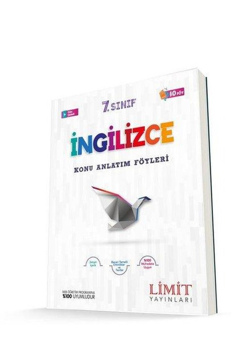 Limit 7.Sınıf İngilizce Konu Anlatım Föyleri | Limit Yayınları (İnce Kapak)