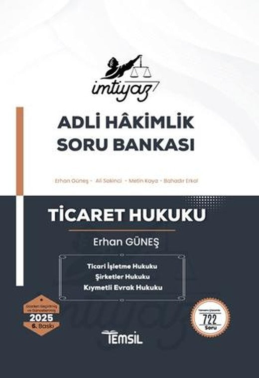 İmtiyaz Adli Hakimlik Soru Bankası Ticaret Hukuku | Temsil Kitap (Ciltsiz)
