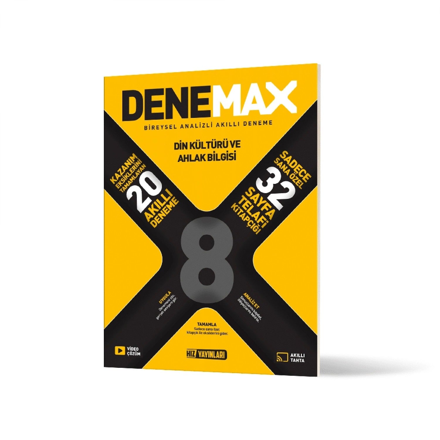 Denemax 8. Sınıf Din 20'Lı Akıllı Deneme | Hız Yayınları (İnce Kapak)