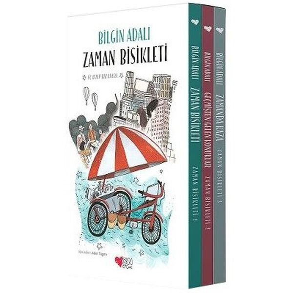 Zaman Bisikleti Üçlemesi Seti - 3 Kitap Takım - Kutulu | Can Çocuk Yayınları (İnce Kapak)