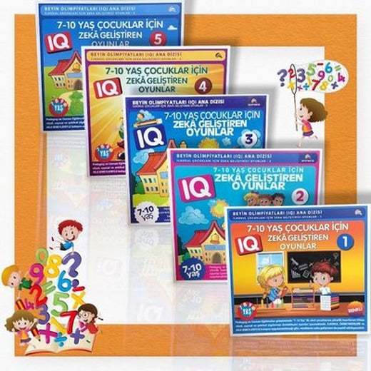 7 - 10 Yaş ve Üstü Çocuklar için Zeka Geliştiren Oyunlar - 5 Kitap Takım | Ekinoks (İnce Kapak)