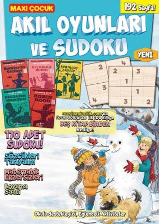 Maxi Çocuk Akıl Oyunları ve Sudoku 10 | Maxi Yayıncılık (Ciltsiz)