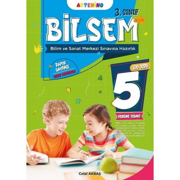 3. Sınıf 2025 Bilsem Sınavına Hazırlık 5'li Deneme Sınavı | Artenino Yayıncılık (İnce Kapak)