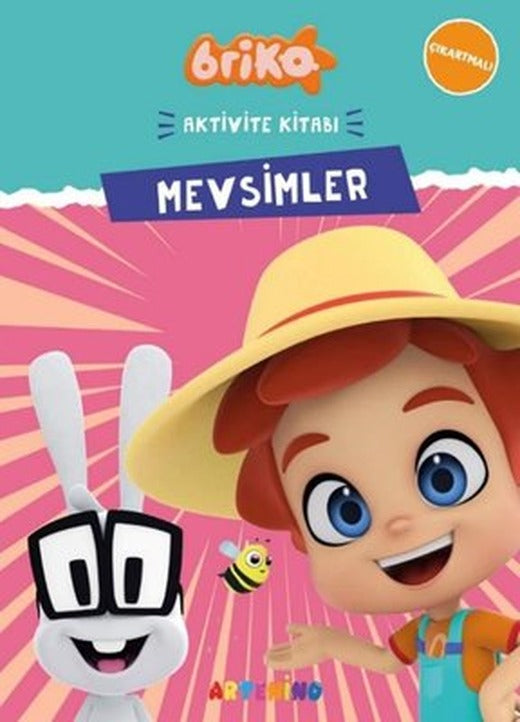 Briko Mevsimler - Çıkartmalı Aktivite Kitabı | Artenino Yayıncılık (İnce Kapak)