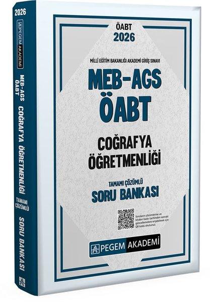 2026 MEB AGS ÖABT Coğrafya Öğretmenliği Tamamı Çözümlü Soru Bankası | Pegem Akademi Yayıncılık (İnce Kapak) - Resim 1