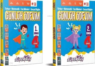 4. Sınıf Süper Güç Günlük Ödevim 1. Dönem ve 2. Dönem | Artı Eğitim Yayınları (Ciltsiz) - Resim 1