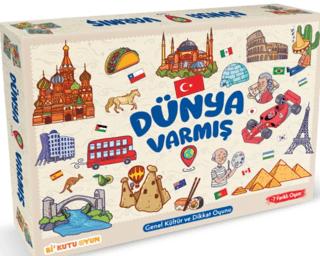 Dünya Varmış - Genel Kültür ve Dikkat Oyunu | Bi Kutu Oyun (Ciltsiz) - Resim 1