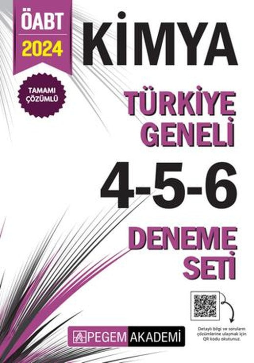 2024 KPSS ÖABT Kimya Tamamı Çözümlü Türkiye Geneli 4-5-6 (3'lü Deneme Seti) | Pegem Akademi Yayıncılık (Ciltsiz)